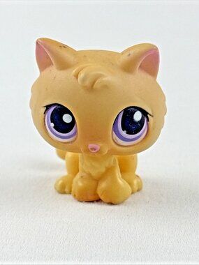 Hasbro LPS Littlest Pet Shop Yellow Orange Kitten 248